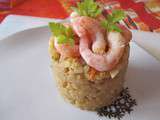 Risotto aux crevettes ( fumet de crevettes maison)