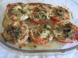 Tomates gratinées à la mozzarella