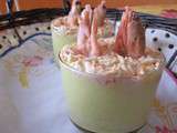 Verrine courgettes/miettes de surimi