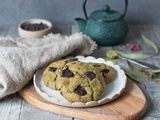 Cookies au thé matcha et chocolat