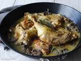 Coq au riesling (vin d’Alsace)