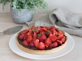 Tarte chocolat fraises ultra gourmande