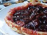 Tarte tatin aux quetsches (prunes d’Alsace)