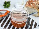 Vos recettes préférées en Septembre 2017