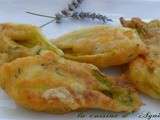 Beignets de fleurs de courgette