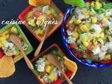 Ceviche de cabillaud à la mangue