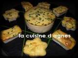 Flan aux 3 fromages et aux fines herbes