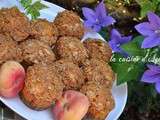 Muffins aux pêches croquants aux amandes