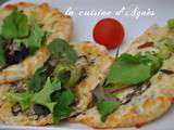 Pizza pita mozzarella truffe