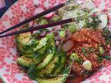 Poke bowl saumon avocat