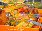 Poulet fermier au beurre d’herbes