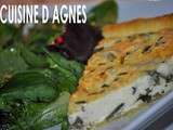 Quiche de brousse aux artichauts violets