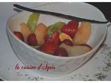 Salade de fruits frais vanille lavande