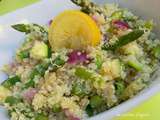 Taboulé de quinoa aux asperges et au citron confit