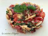 Tartare de tomates et d’artichauts violets