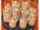 Verrine crevettes pamplemousse ananas