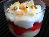 Verrines de fraises au mascarpone