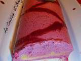 Buche fruits rouges insert lemon curd