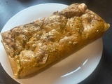 Cake à la courgette, au jambon et au chèvre