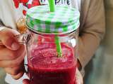 Jus de fruits : cerises, abricots, banane et fraises