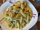 Penne et poulet sauce pesto au cookeo