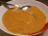 Soupe de patate douce au curry et lait de coco