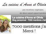 7000  j'aime  sur Facebook + concours Tilda