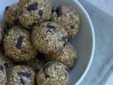 Boulettes énergétiques façon pâte à cookie {Oatmeal cookie dough bites}