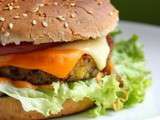 Burger végétarien {steak de légumes sans viande}