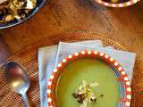 Soupe aux restes de brocoli et courgette - Recette anti-gaspillage avec les tiges et le tronc du brocoli