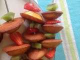 Brochette madeleine /fruit