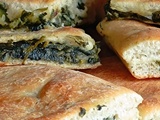 Calzone aux épinards et à la courgette