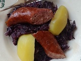 Chou rouge à la saucisse
