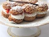 Choux craquelin aux fraises