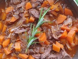 Compotée d'agneau aux carottes