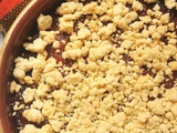 Croque-miettes (crumble) aux pommes & aux coings en conserve