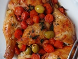 Cuisses de poulet aux olives