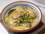 Cuisses de poulet aux petits pois