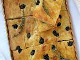 Focaccia aux olives & au thym