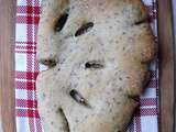 Fougasse à la tapenade verte