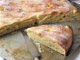 Fougasse sucrée au citron & à la fleur d'oranger