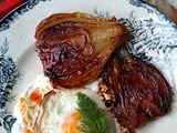Œufs au plat au yaourt, fenouil caramélisé