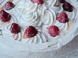 Pavlova aux framboises