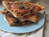 Pizza jambon-champignons