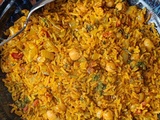 Riz sauté aux pois chiches