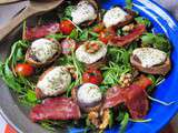 Roquette aux croûtons à la tapenade