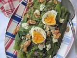 Salade de haricots plats au Bleu