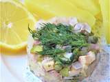 Tartare de harengs marinés