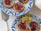 Tartelettes à la crème d'amandes & aux groseilles