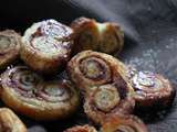 Palmiers feuilletés cannelle et chocolat